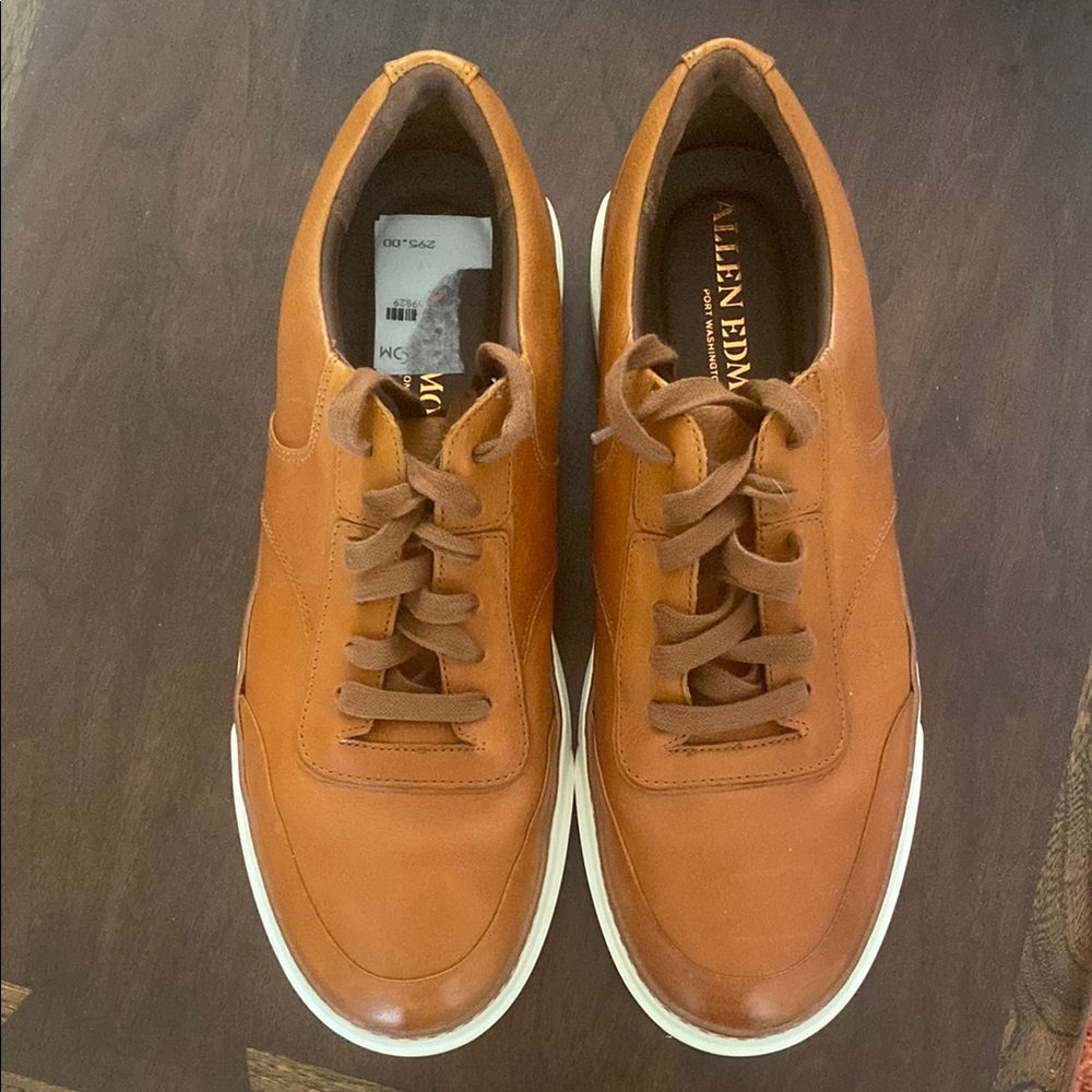 Allen Edmonds Men's Tan Leather Sneakers - LIKE NEW CONDITION